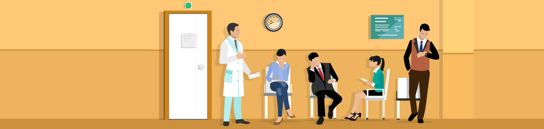 patient engagement in the waiting room at a clinic