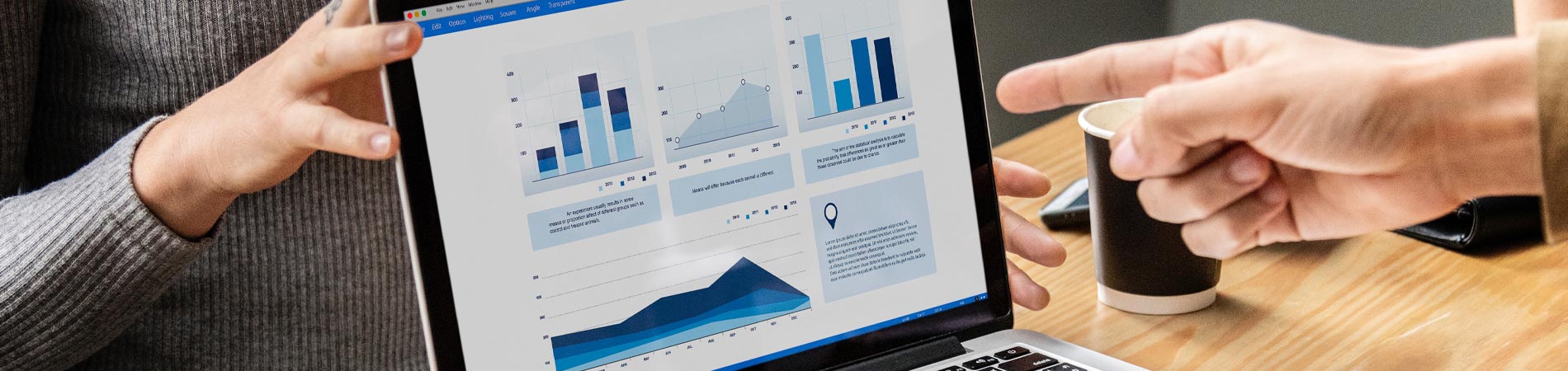 Patient experience shown through graphs