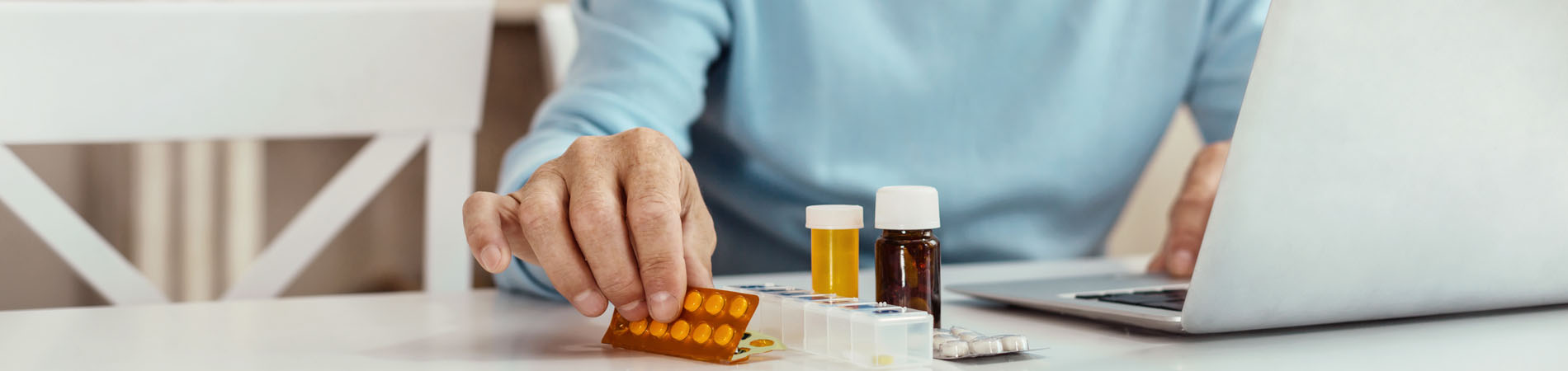 Patient portal usage to help an elderly man be compliant with his medications
